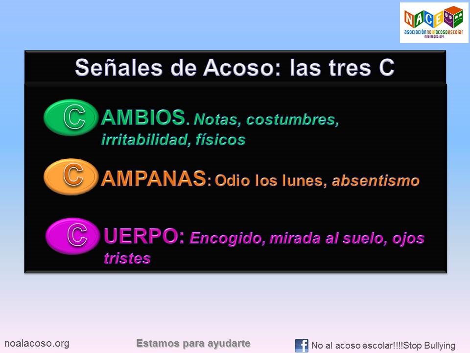 los 3 sintomas del bullying